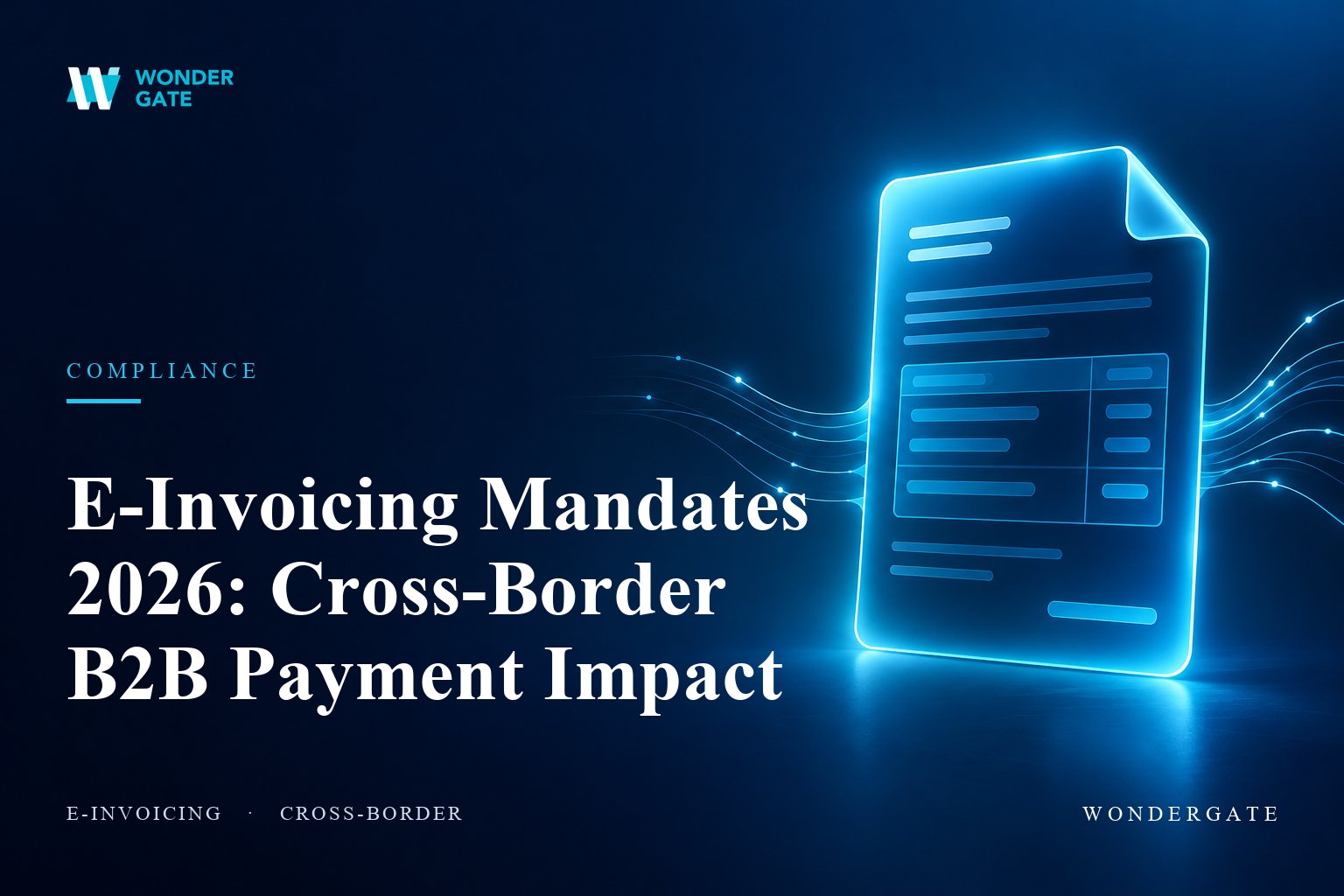 E-Invoicing Mandates 2026: Cross-Border B2B Payment Impact